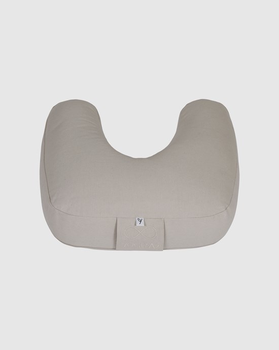 Meditation cushion Infinity, Misty Greige - Ulrica Norberg x Yogiraj