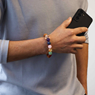 Armband Cedarwood & Seven Chakra Bangle