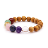 Armband Cedarwood & Seven Chakra Bangle
