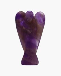 Kristallängel Hand Carved Gemstone Angel - Amethyst