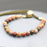 Armband Crystal Moss String Bracelet - Picasso Jasper