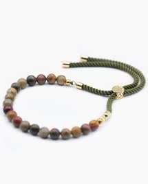 Armband Crystal Moss String Bracelet - Picasso Jasper