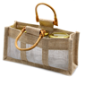 Väska Large Pure Jute and Cotton Window Bag