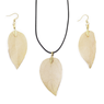 Halsband och örhängen Necklace & Earring Set, Bravery Leaf - Gold