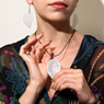 Halsband Necklace, Bravery Leaf - Silver