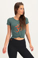 Yogatopp Om Core Tee, Forest - Urban Goddess