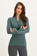 Yogatopp Ishtar Longsleeve, Forest - Urban Goddess