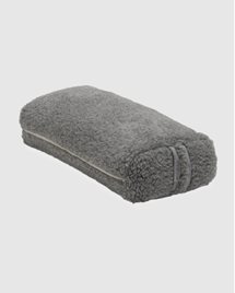 Rectangular Premium wool bolster, Silver grey - Yogiraj