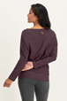 Yogatopp Budhi Yoga Longsleeve, Berry - Urban Goddess