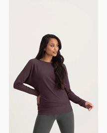 Yogatopp Budhi Yoga Longsleeve, Berry - Urban Goddess