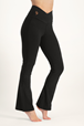 Yogabyxor Aura Flared Yoga Sport pant, Onyx Black - Urban Goddess