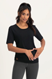 Yogatopp Kami Yoga Tee, Onyx Black - Urban Goddess