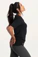 Yogatopp Kami Yoga Tee, Onyx Black - Urban Goddess