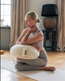 Meditation cushion Premium wool meditation cushion, Natural - Yogiraj