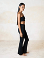 Yogabyxor Lola Bamboo Flares, Pitch Black - Studio K