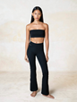 Yogabyxor Lola Bamboo Flares, Pitch Black - Studio K