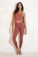 Yogabyxor Eira High-Rise Bamboo Leggings, Cinnamon - Studio K