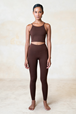 Yogabyxor Eira High-Rise Bamboo Leggings, Chestnut - Studio K