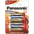 Panasonic 1,5V D,  Lr20  2-Pack Alkaline Propower  *