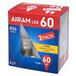 Airam 8,5W (60W) 806Lm 2700K E27 Opal 2-Pack 8293363  4711782