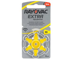 Rayovac 10 Hörapparatsbatteri  6-Pack *