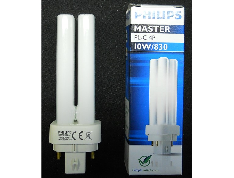 Philips Kompaktlysrör Pl-C/4P 10W/830  8345002