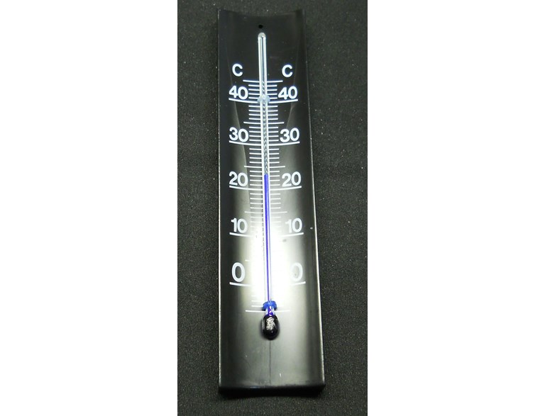 Termometer Inne Svart Plast  106Sv