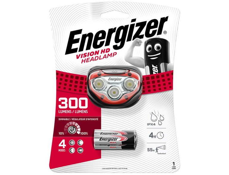 Energizer Pannlampa Led 300Lm Vision Hd 3Aaa Ipx4 *