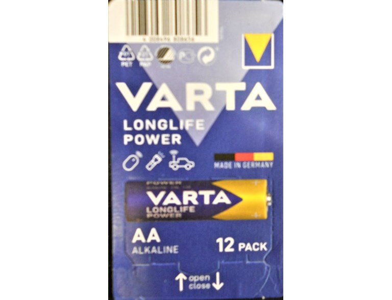 Varta 1,5V Aa, Lr6 Alkaline 12-Pack Longlife Power *