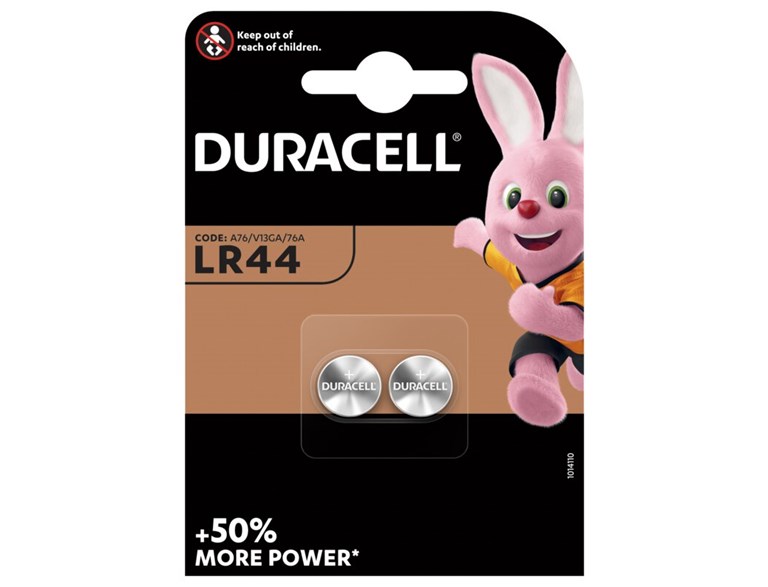 Duracell 1,5V Alkaline Lr44, G13, A76, Lr1154, 157 2-Pack  *