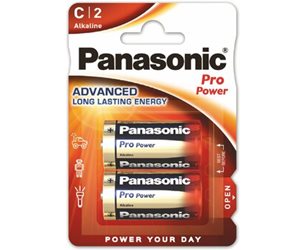 Panasonic 1,5V C, Lr14  2-Pack Alkaline Propower  *