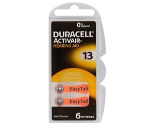 Duracell  13 Hörapparatsbatteri  6-Pack *