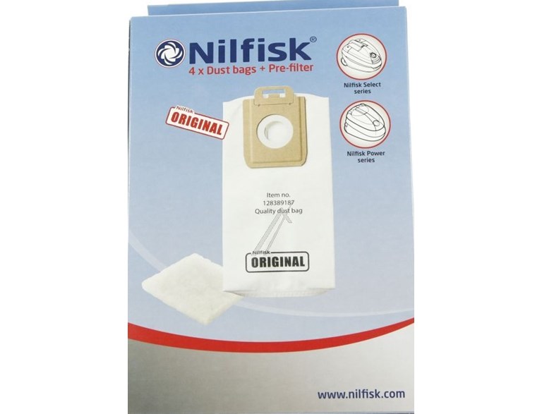Nilfisk Power O Select Serie   Original  128389187  4Påsar/Fp