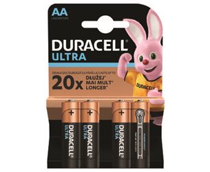 Duracell 1,5V Aa/Lr6  4-Pack Alkaline Ultra  *