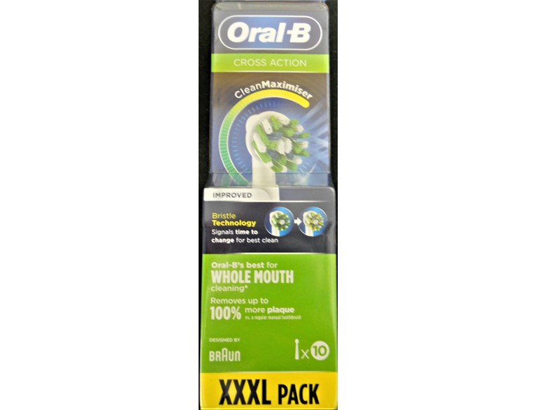 Oral-B Crossaction Borsthuvud 10-Pack Cleanmaximiser  *