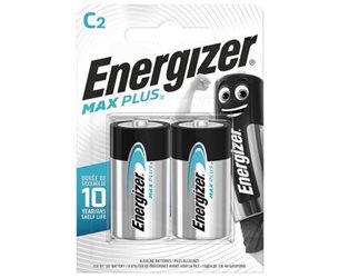 Energizer 1,5V C, Lr14  2-Pack Alkaline Max Plus   *