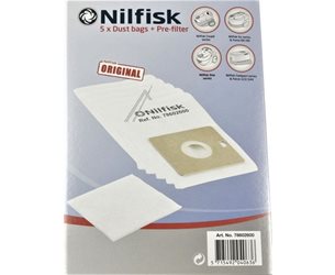 Nilfisk Coupé, Go 6 Force 60/66 One Serie, Compact & Force 122/144   78602600  5 Påsar/Fp