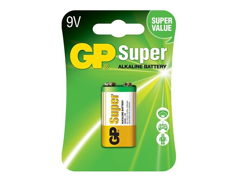 Gp 9V 6Lr61  Super Alkaline