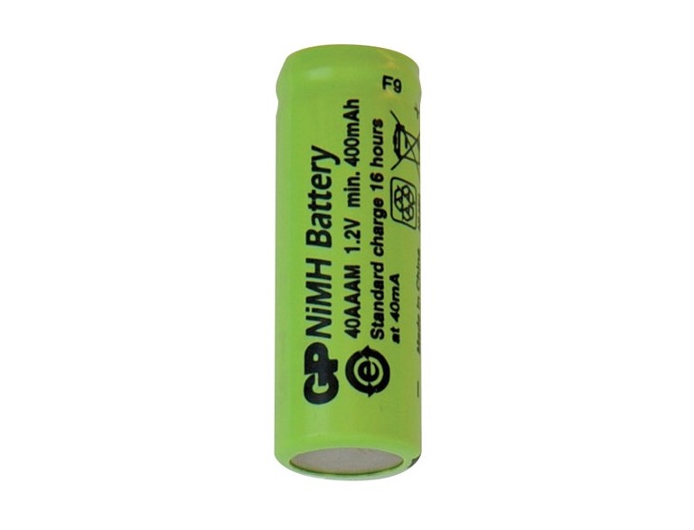 Gp Batteri 1,2V 400 Mah 2/3Aaa  Laddbart Ni-Mh   10X29mm