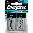 Energizer 1,5V D,  Lr20  2-Pack Alkaline Max Plus *