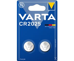 Varta Cr2025 3V  Lithium  2-Pack Knappcellsbatteri *