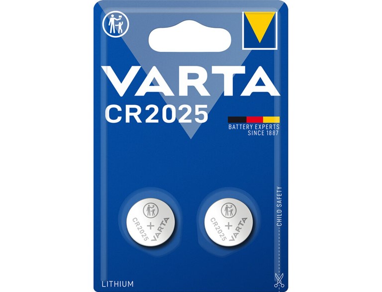 Varta Cr2025 3V  Lithium  2-Pack Knappcellsbatteri *