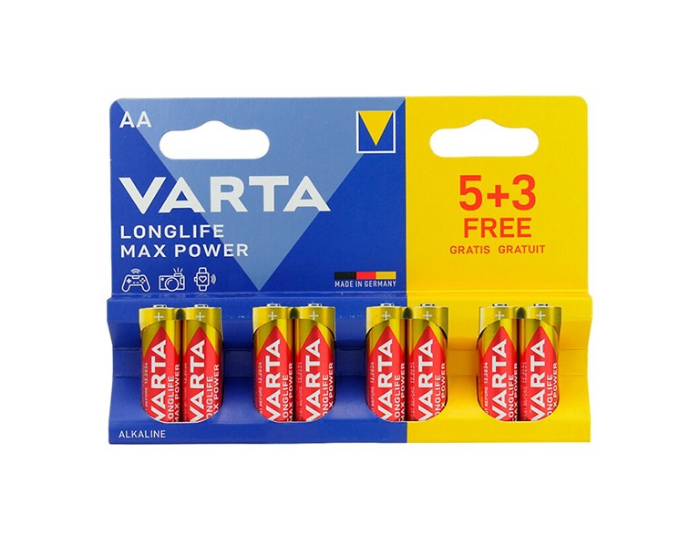 Varta 1,5V Aa/Lr6  8-Pack Alkaline Max Power  *