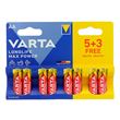 Varta 1,5V Aa/Lr6  8-Pack Alkaline Max Power  *