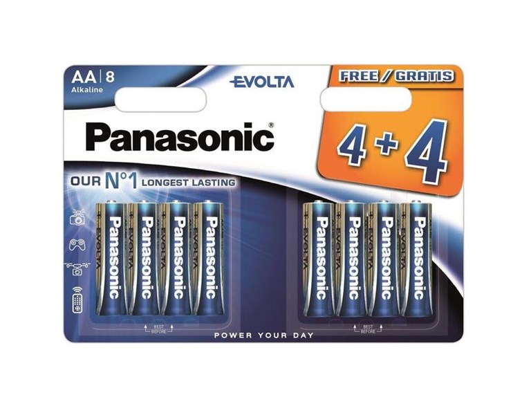 Panasonic 1,5V Aa/Lr6 8-Pack Evolta  *