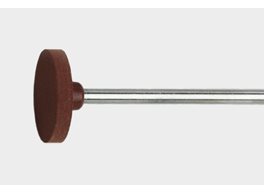 Syntetskiva brun fin skaft 14,5x12,5mm