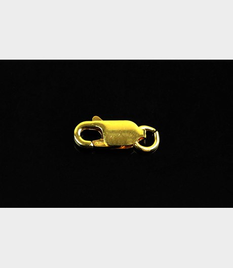 *225 Karbinhake 11mm guldplät. 925