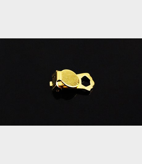 *213 Clip-on örh m platta 8mm guldplät.925