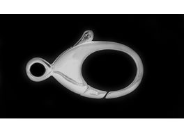 Karbinhake fast ögla inner 3,2mm 25x12mm 925
