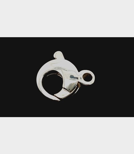Karbinhake rund 11x2mm 925